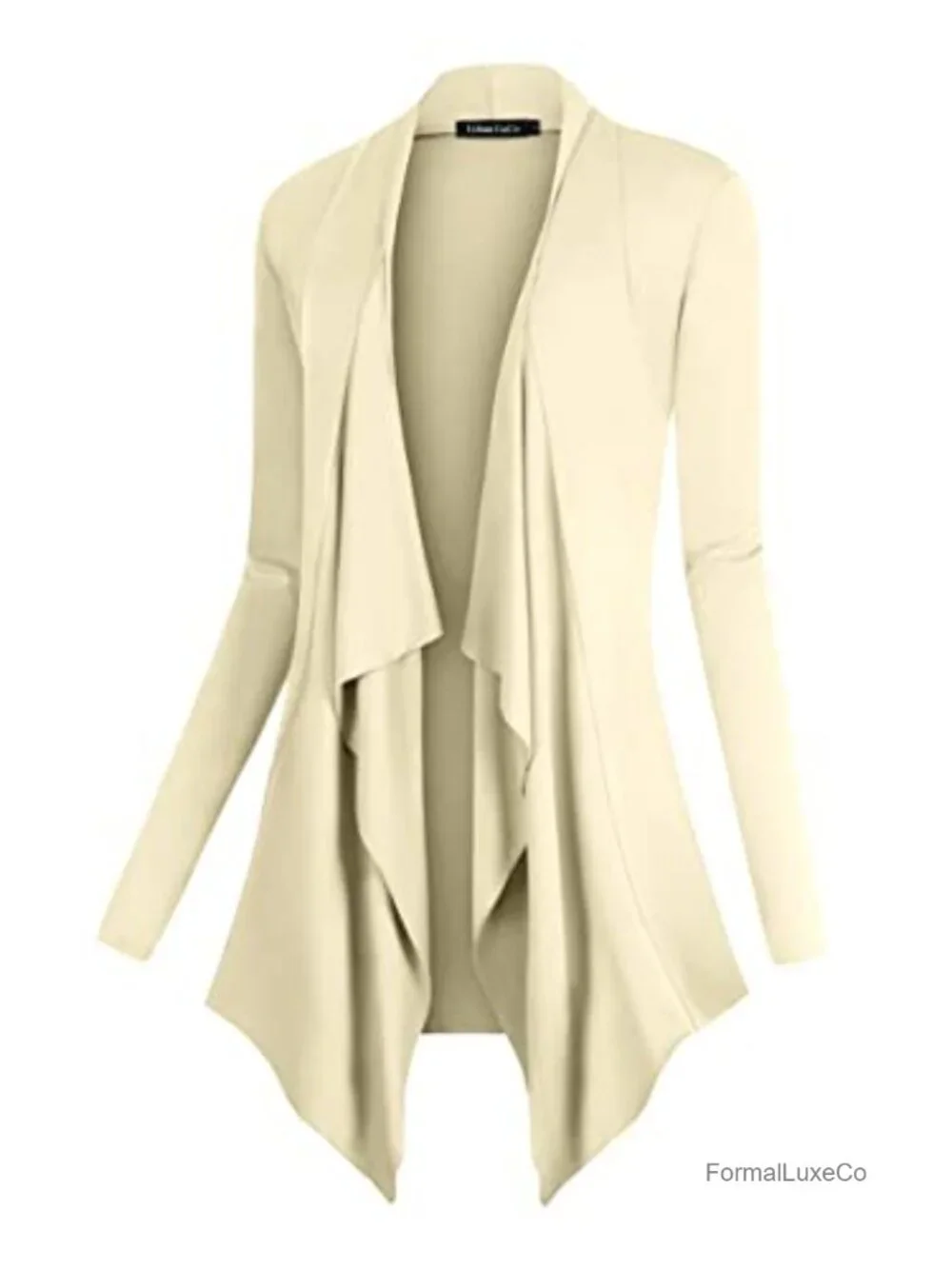 Urban CoCo Drape Front Cardigan Long Sleeve Viscose Spandex
